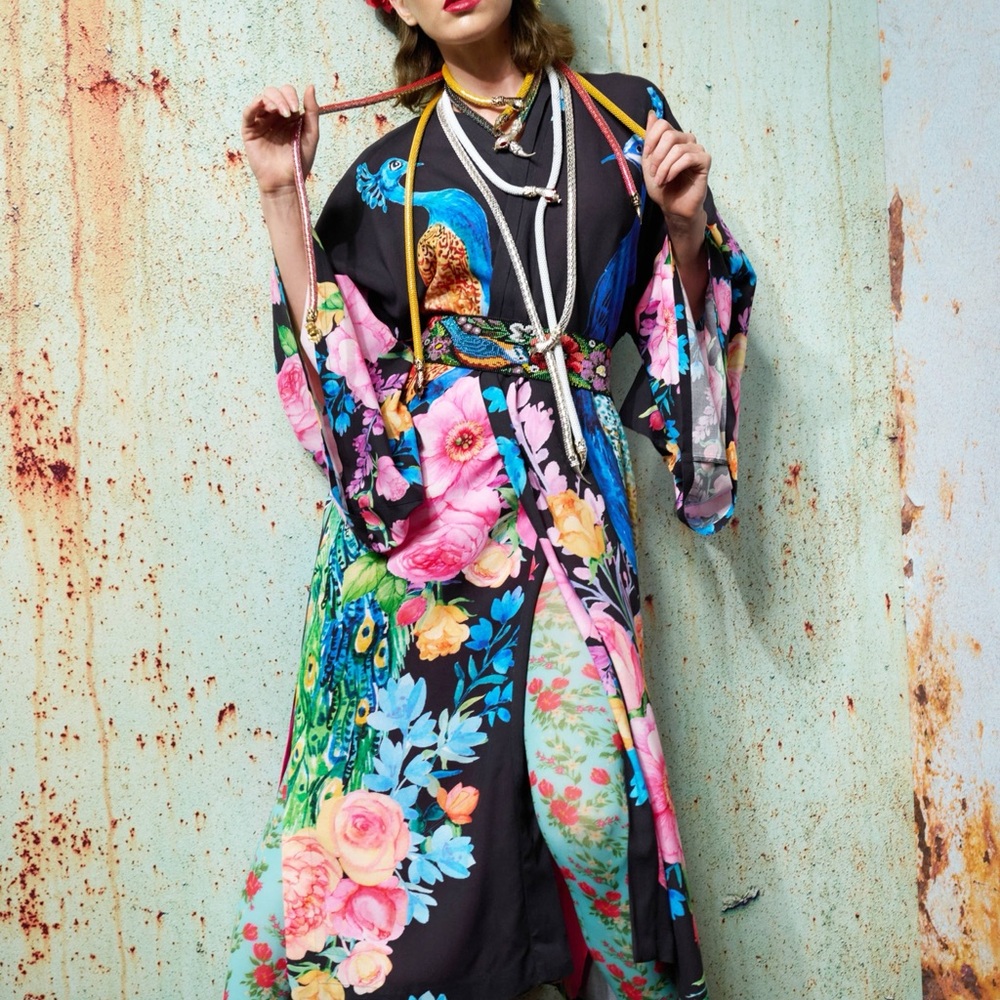Aratta Fantasy Kimono Duster in Black